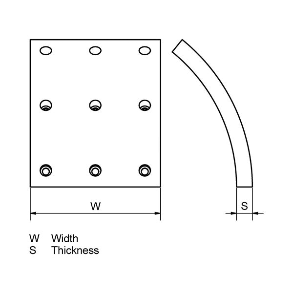 HR BRAKE LINING 17276